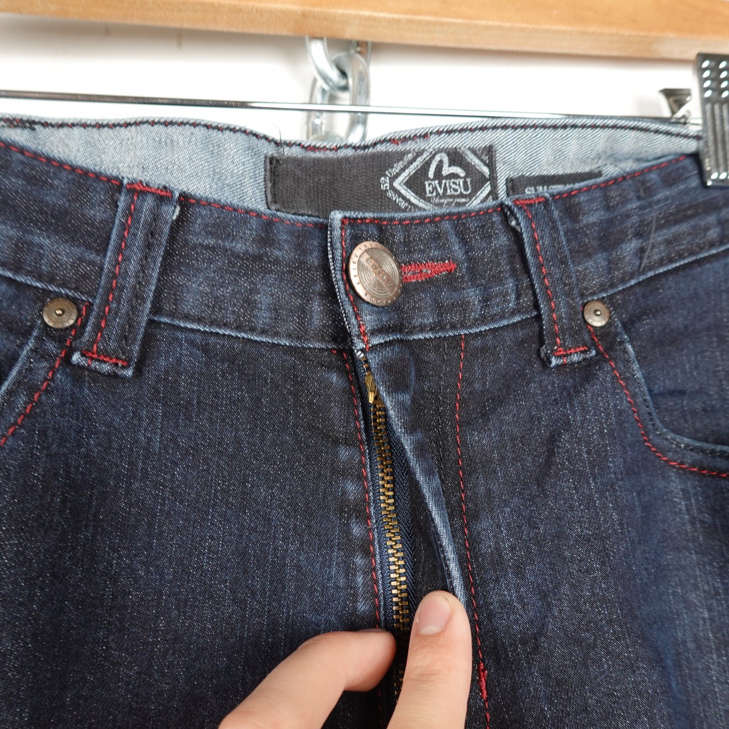 Evisu Dark Red Seagull Pant - Size 32