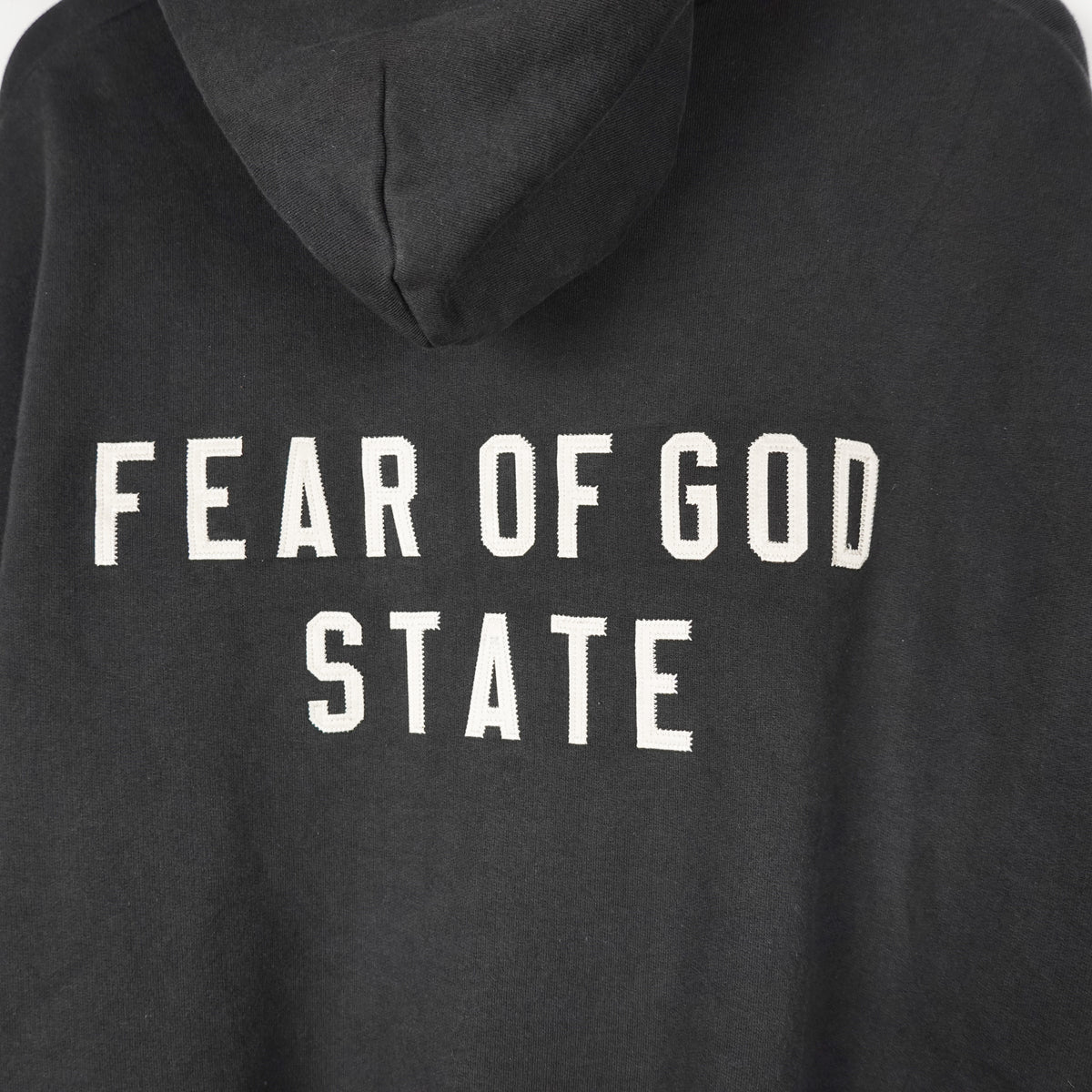 FOG Essentials State Zip Up Oversized Hoodie - Size M