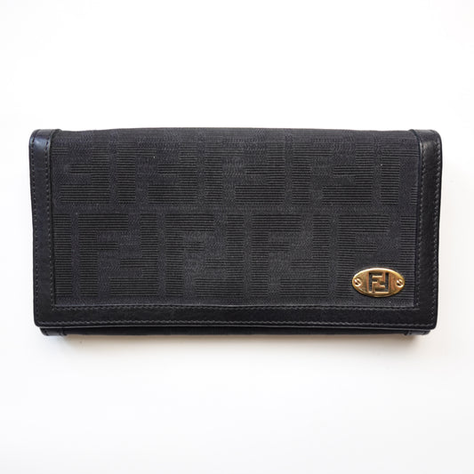 Fendi Long Canvas Wallet
