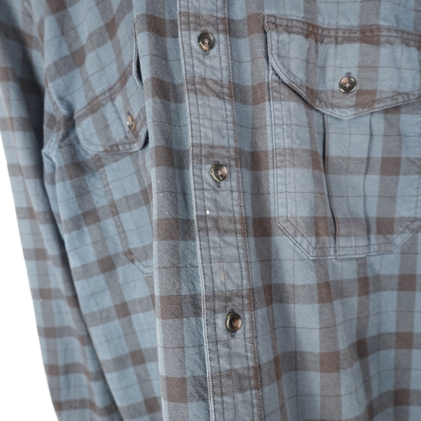 Filson Blue Flannel Shirt - Size L