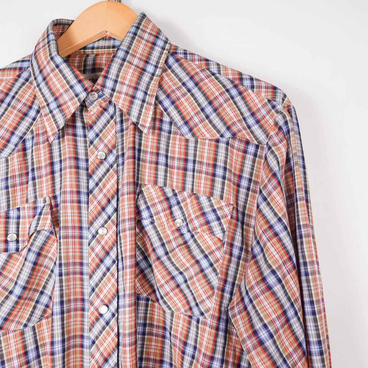 Vintage Pearl Snap Button up - Size L