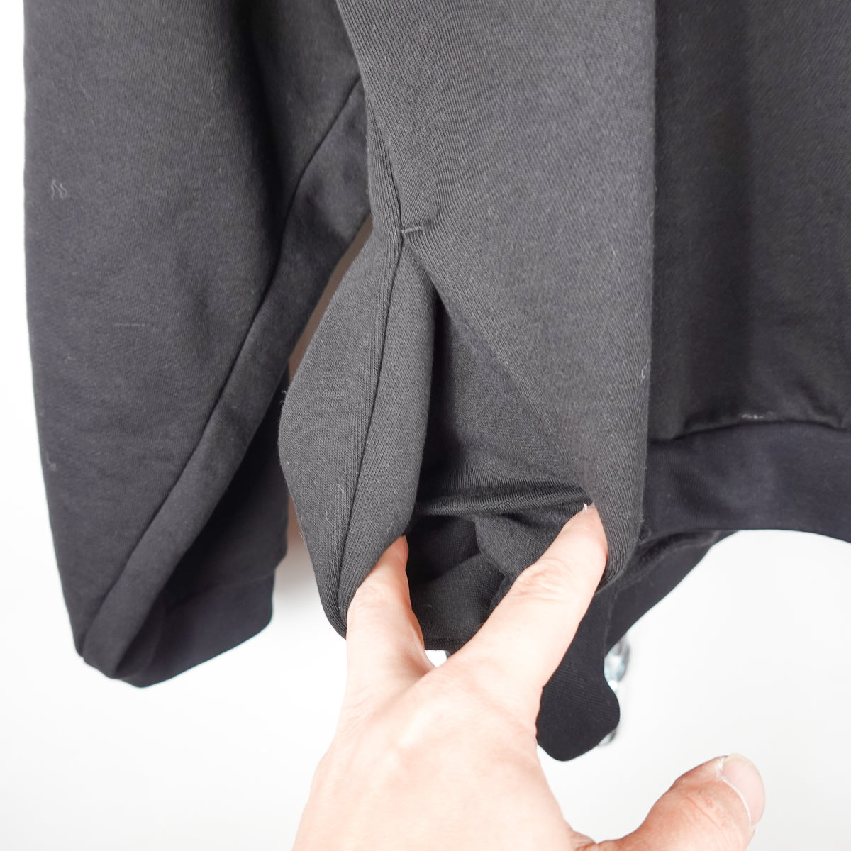 Essentials Oversized Black Hoodie - Size XL
