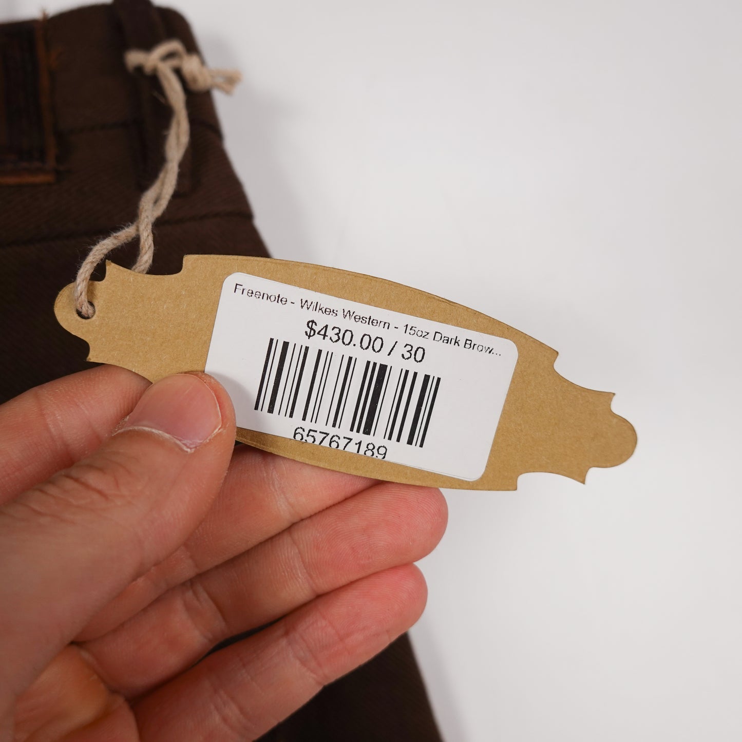 Freenote Wilkes Western 15oz Selvedge Pant - Size 30