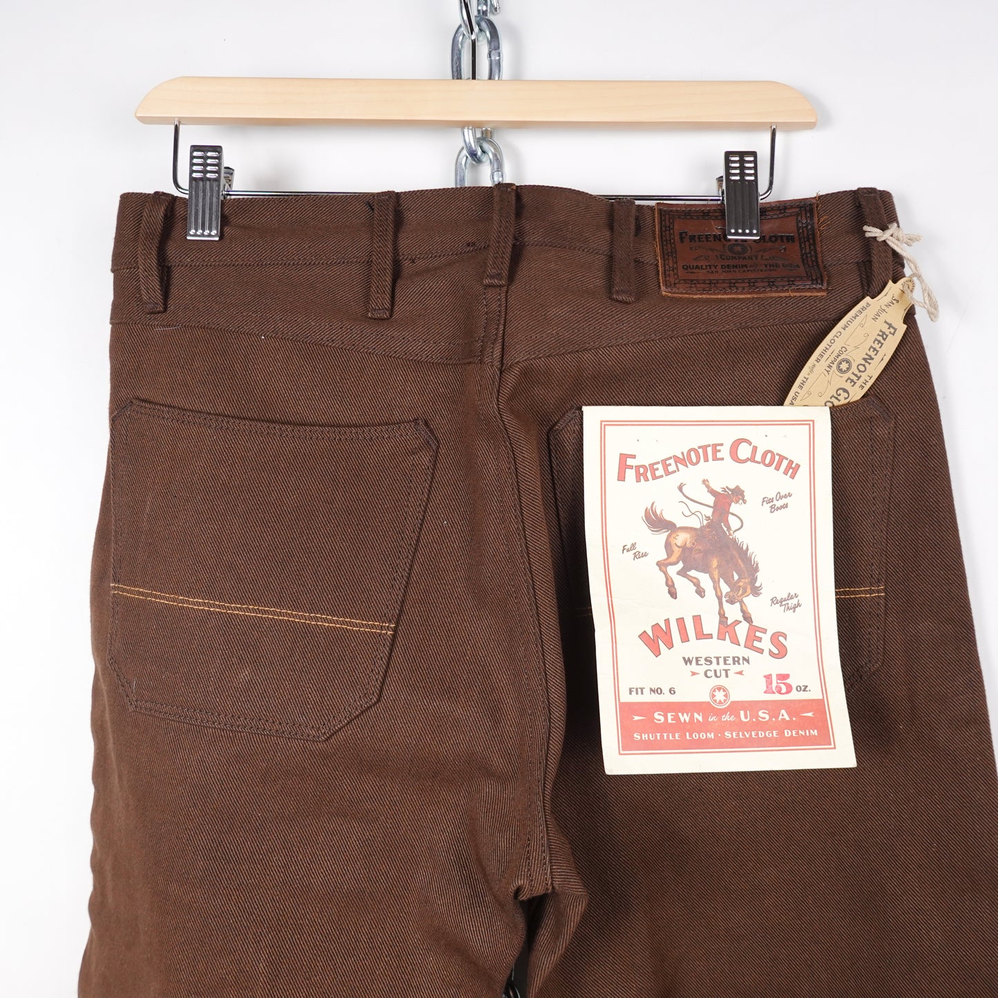 Freenote Wilkes Western 15oz Selvedge Pant - Size 30