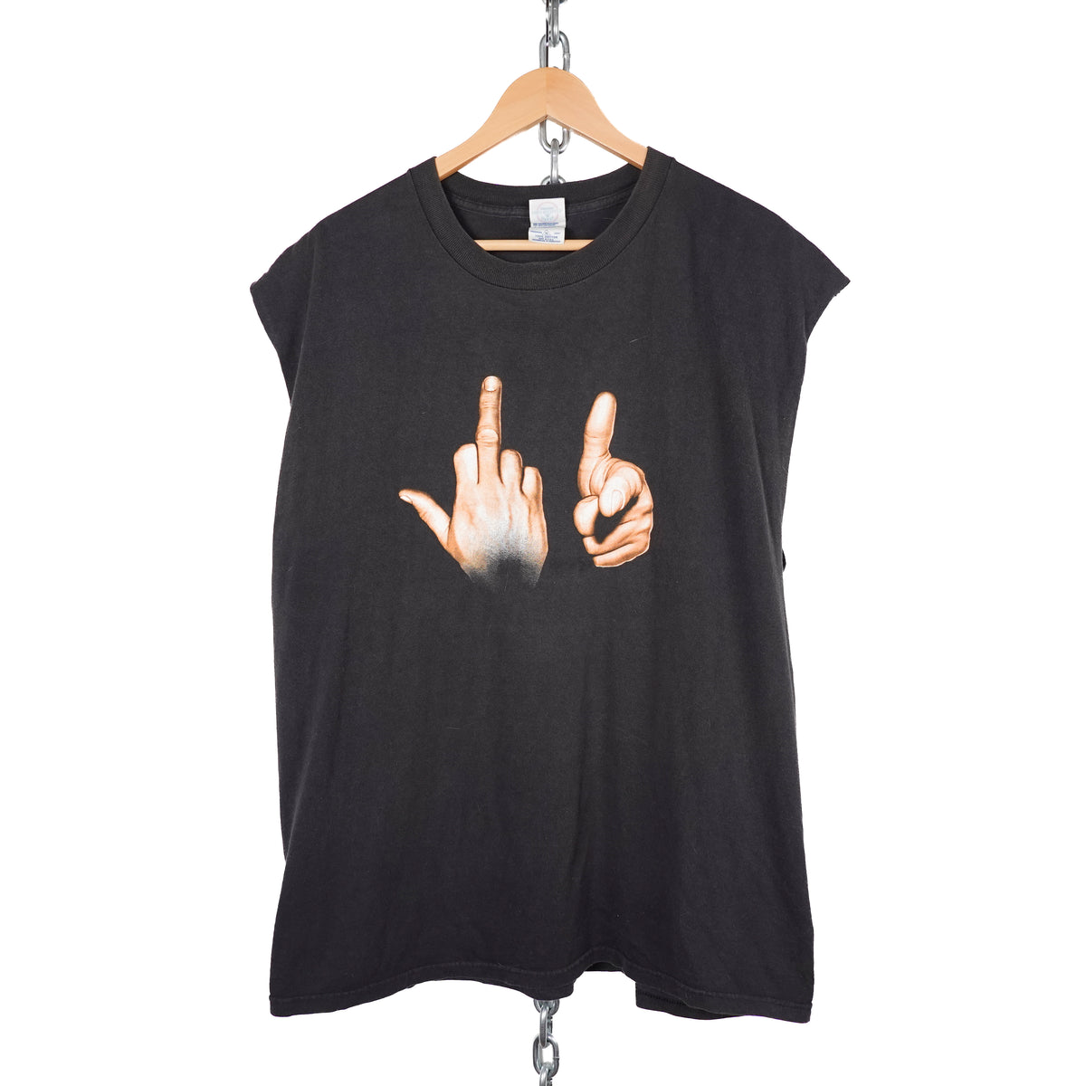Vintage F*** You Chopped Tee - Size XL