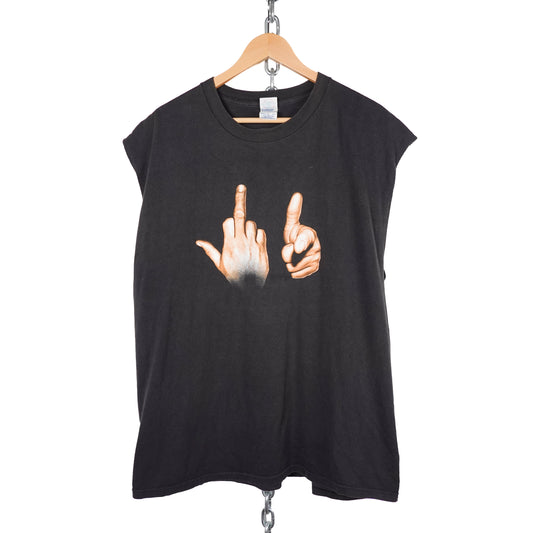 Vintage F*** You Chopped Tee - Size XL