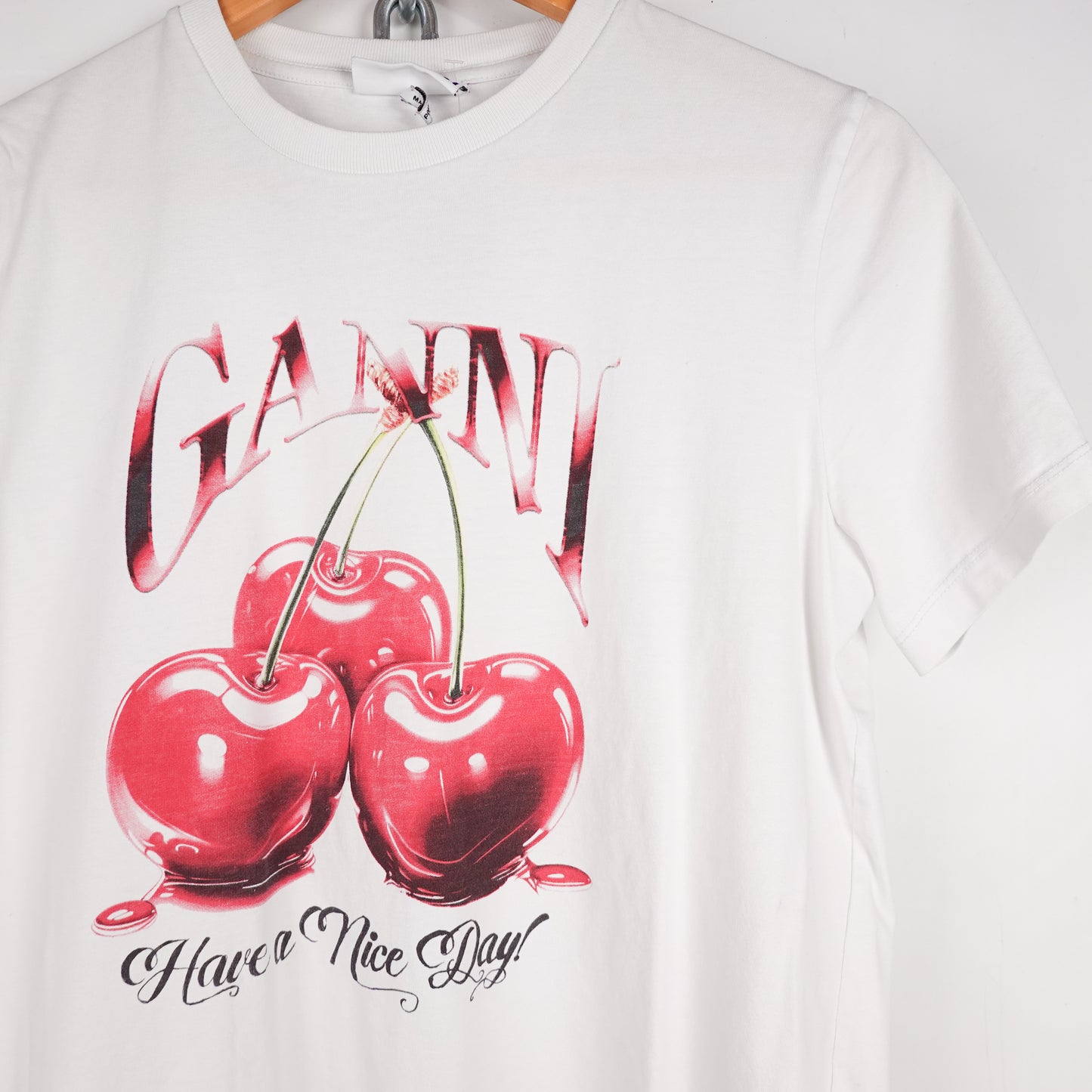 Ganni Cherry Tee - Size S