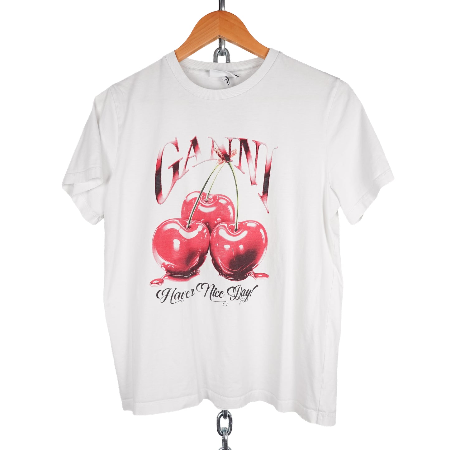 Ganni Cherry Tee - Size S