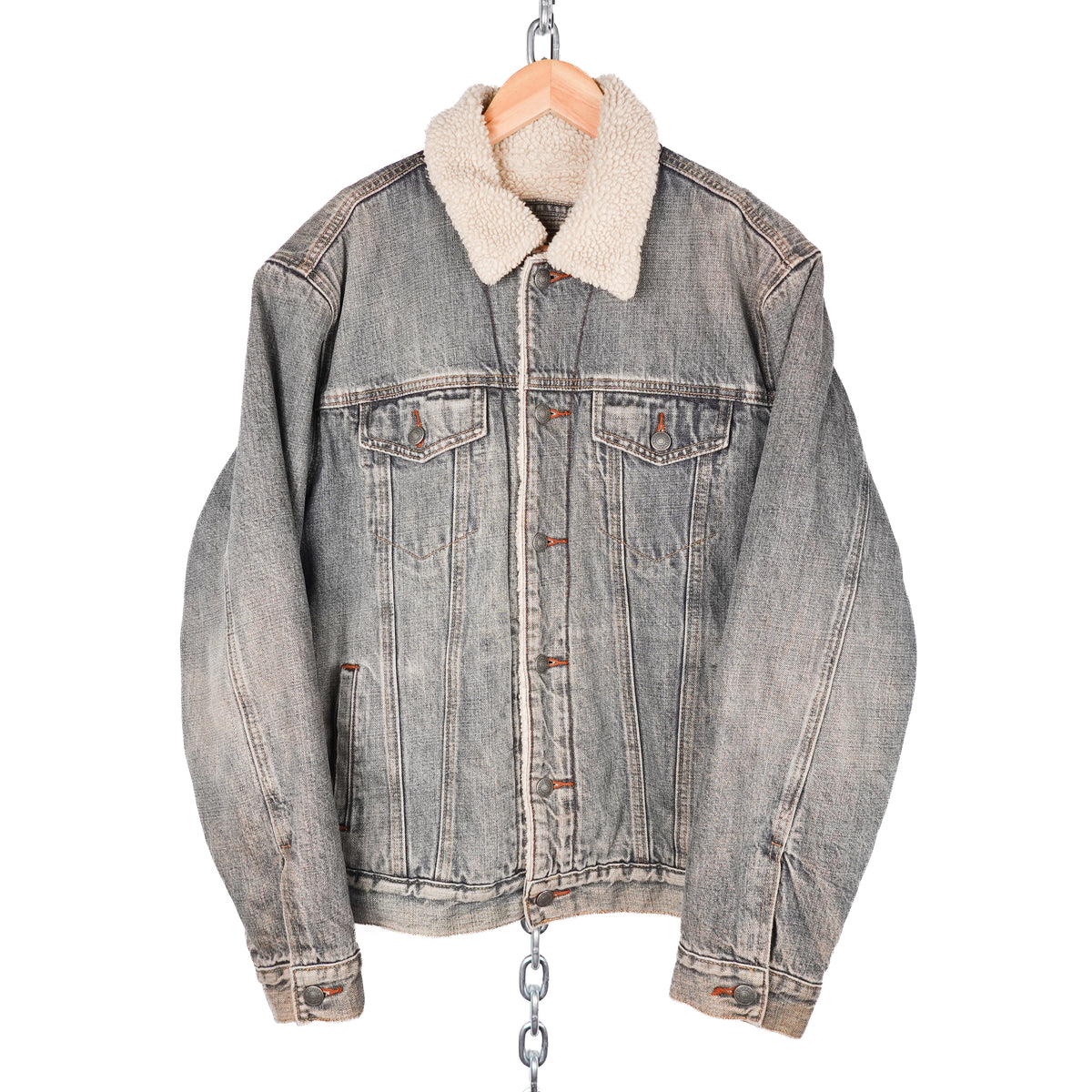 2003 Gap Lined Denim Jacket - Size M