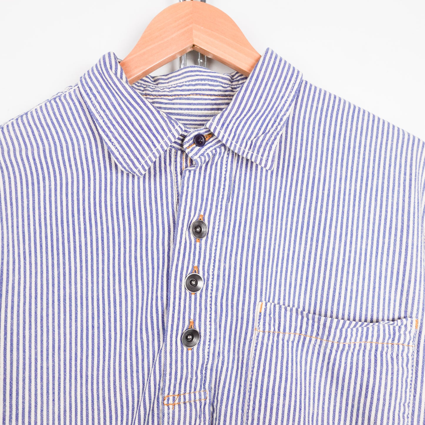2006 Gap Pinstriped Henley - Size XL