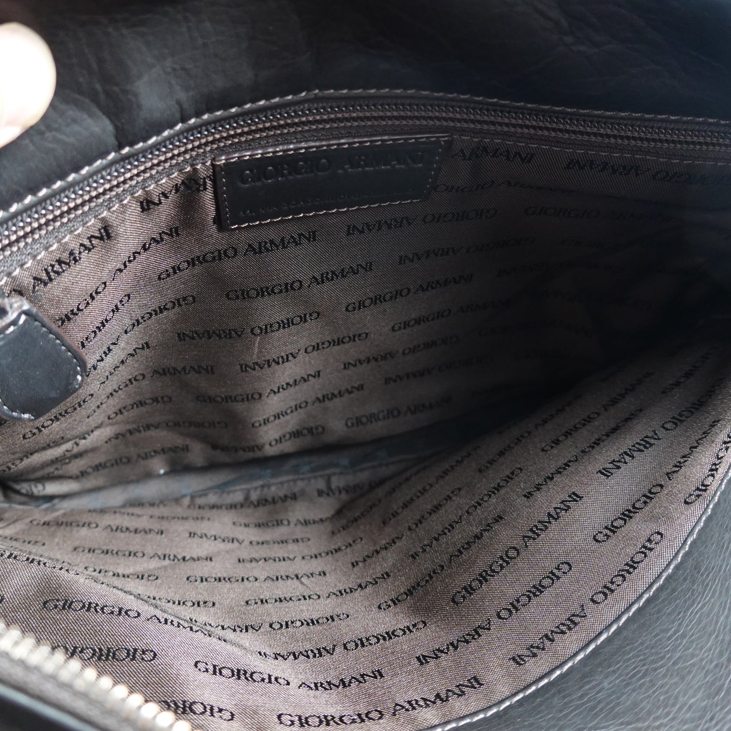 Giorgio Armani Leather Satchel Bag