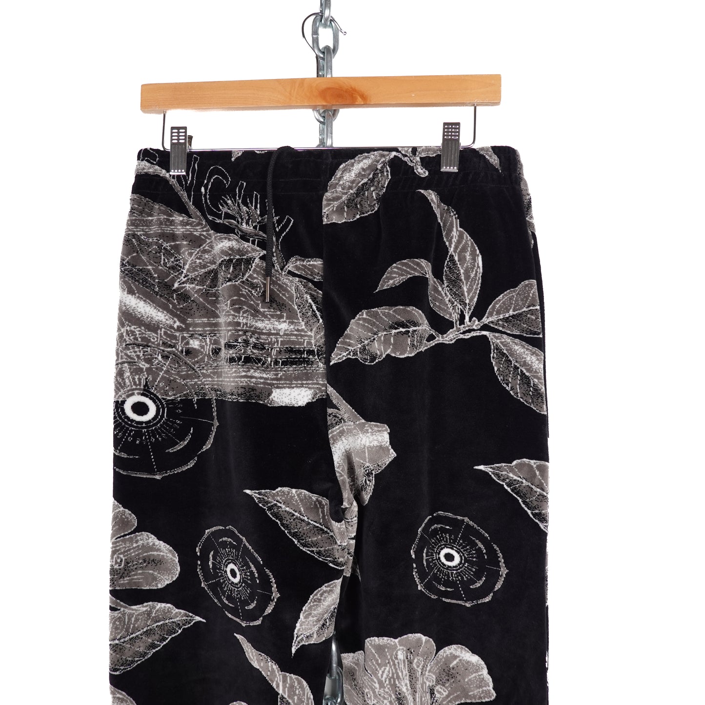 Givenchy Floral Schematics Velvet Track Pants - Size M