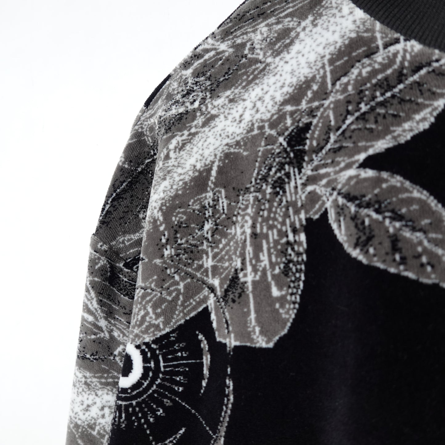 Givenchy Floral Schematics Velvet Track Jacket - Size XXL