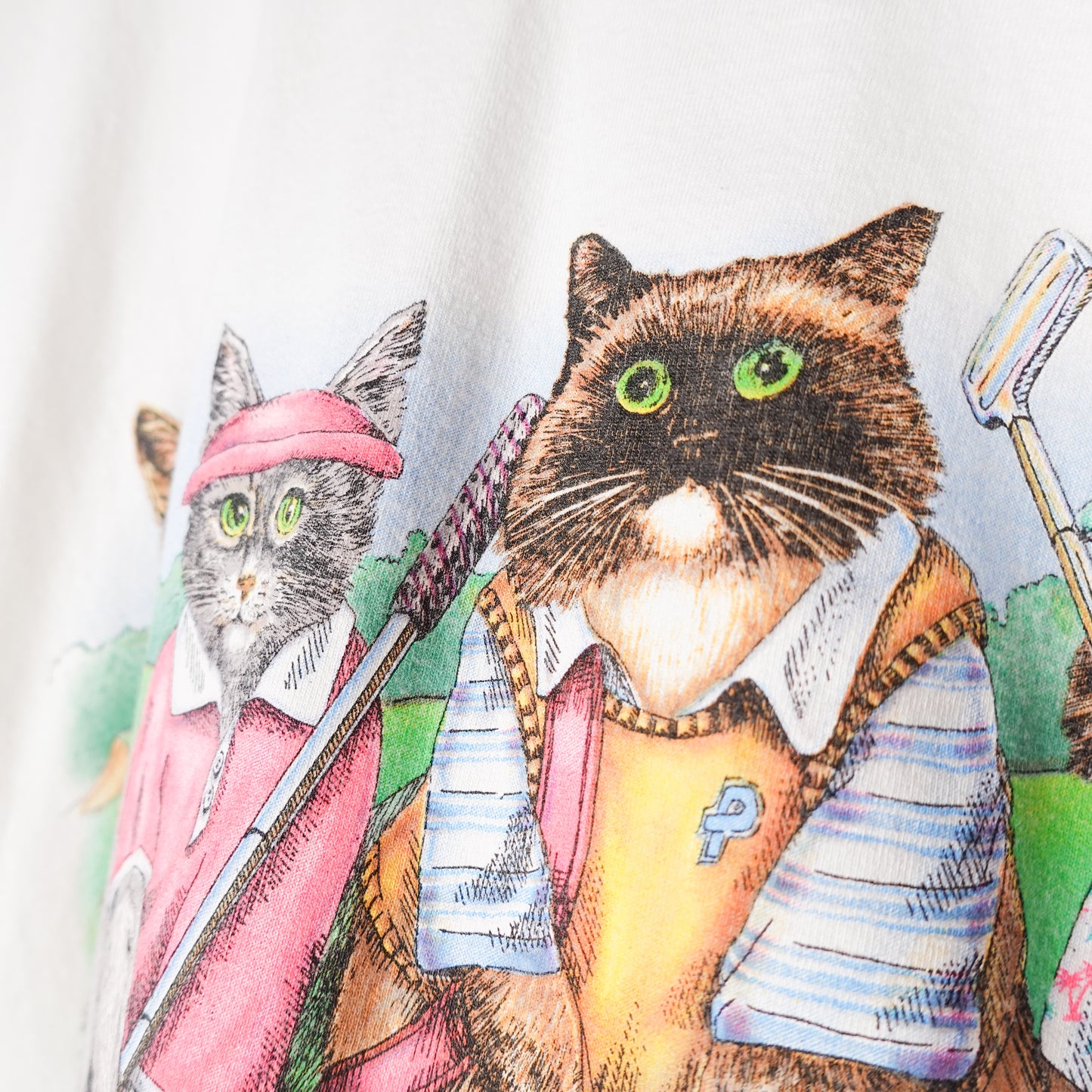 Vintage Golf Cats Tee - Size XL