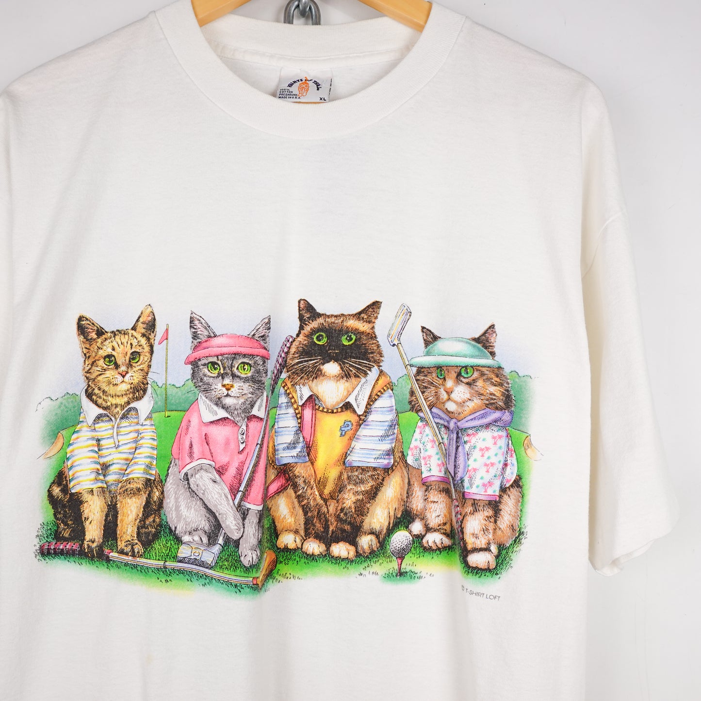 Vintage Golf Cats Tee - Size XL