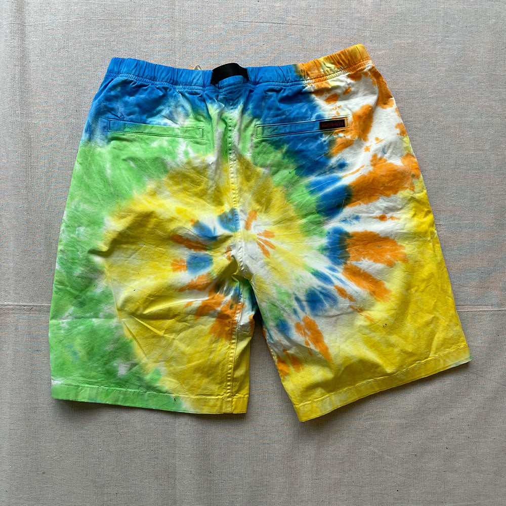 Gramicci Japan / Tie-Dye G-Shorts Orange Spiral - Multiple Sizes