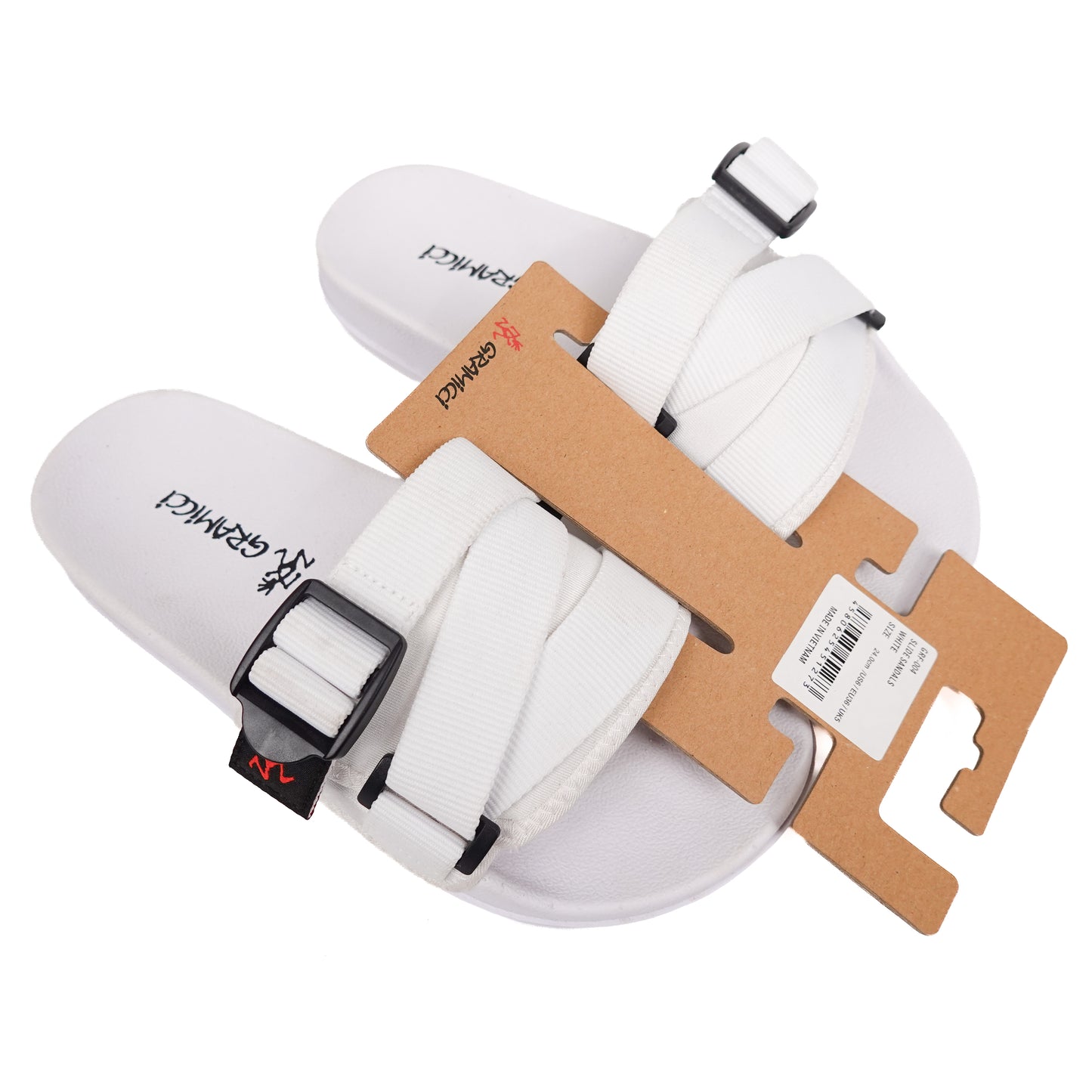 Gramicci White Slides - Size 6