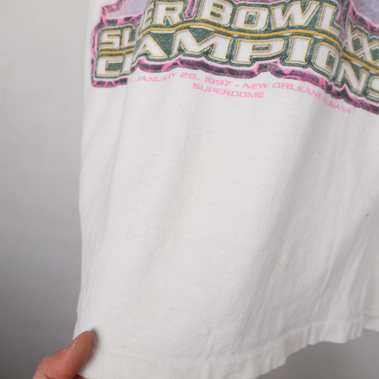 1997 Super Bowl XXI Packers Tee - Size L