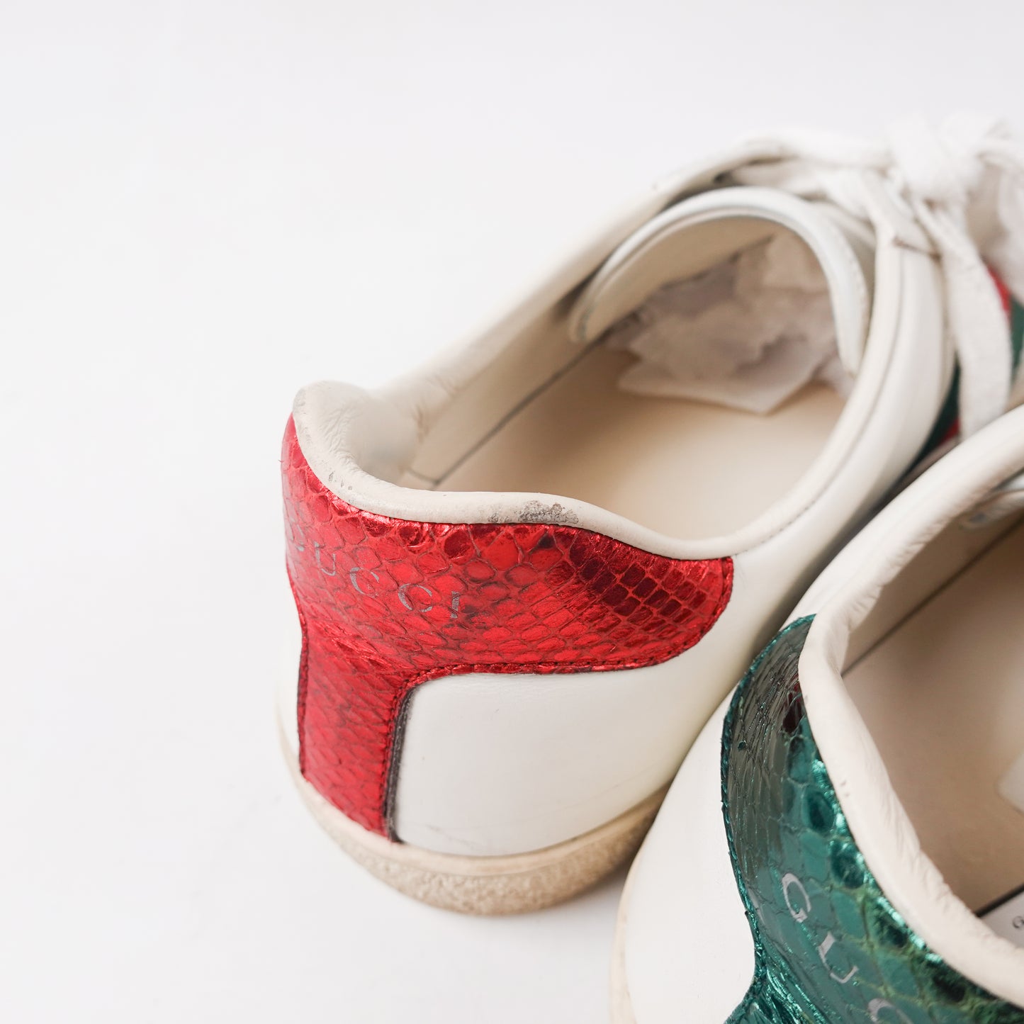 Gucci Ace Snake Sneaker - Size 8.5