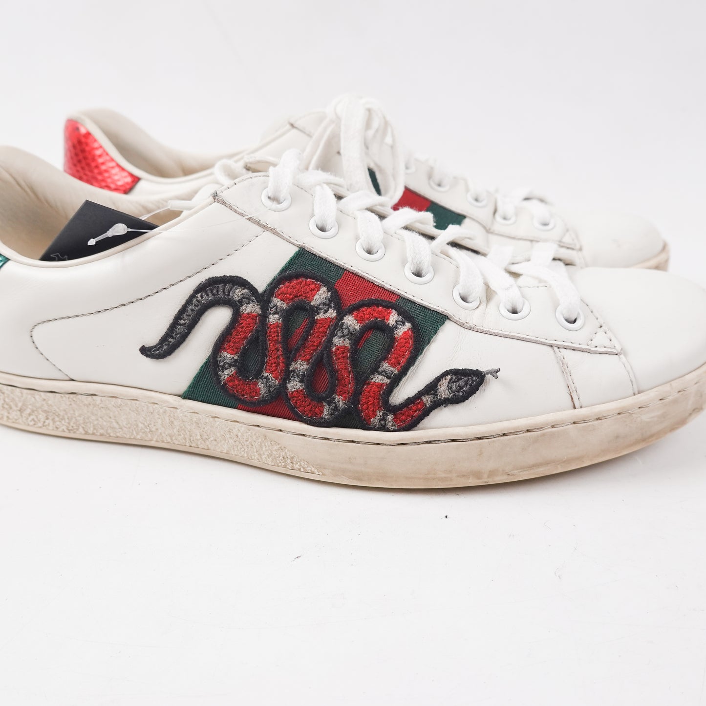 Gucci Ace Snake Sneaker - Size 8.5