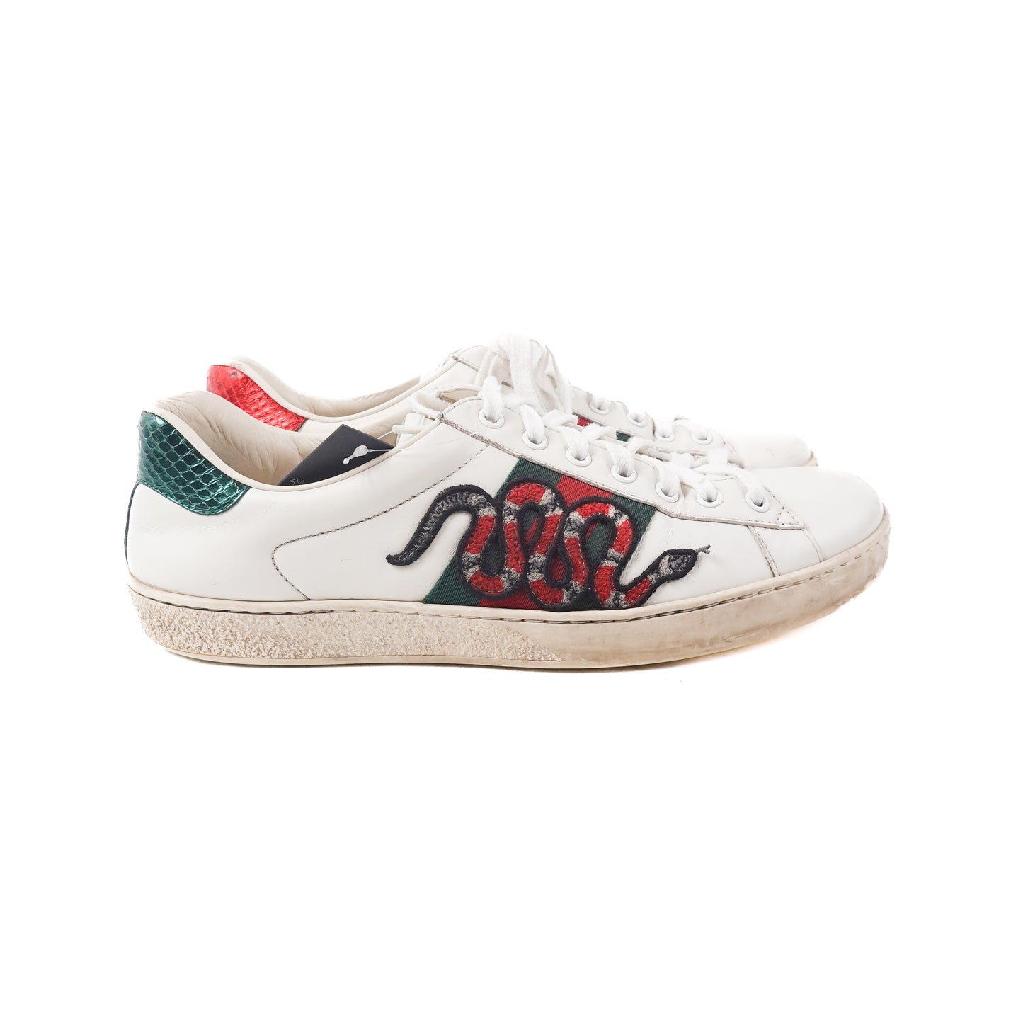 Gucci Ace Snake Sneaker - Size 8.5