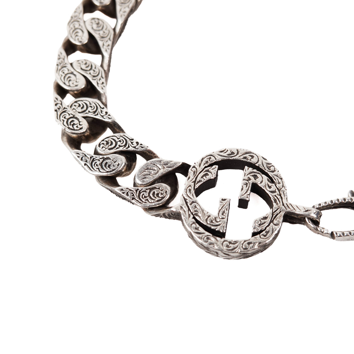 Gucci Interlocking Cuban Bracelet - Size 18