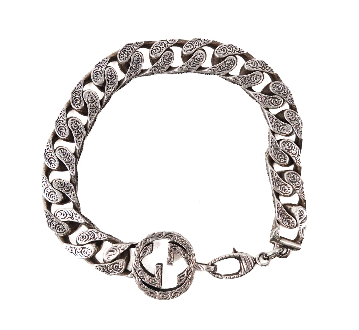 Gucci Interlocking Cuban Bracelet - Size 18