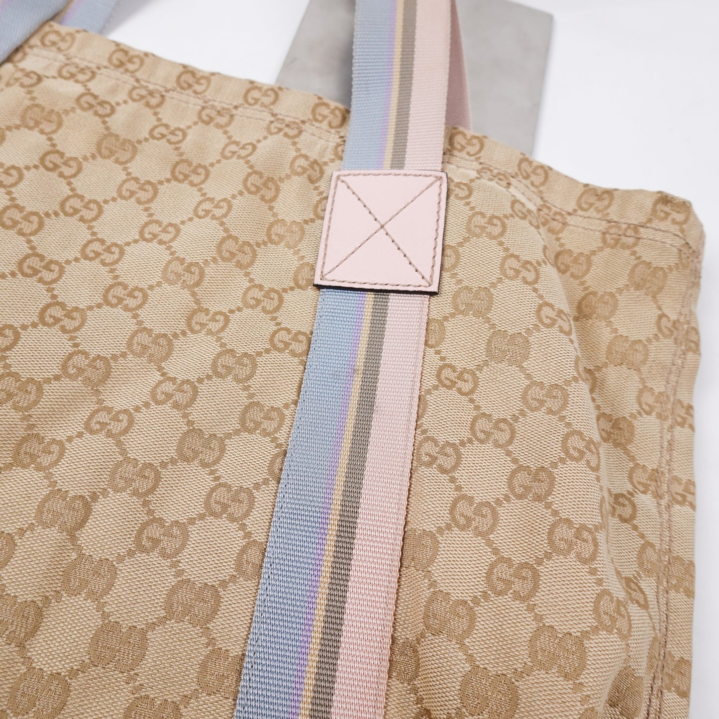 Gucci Canvas Web Tote Bag
