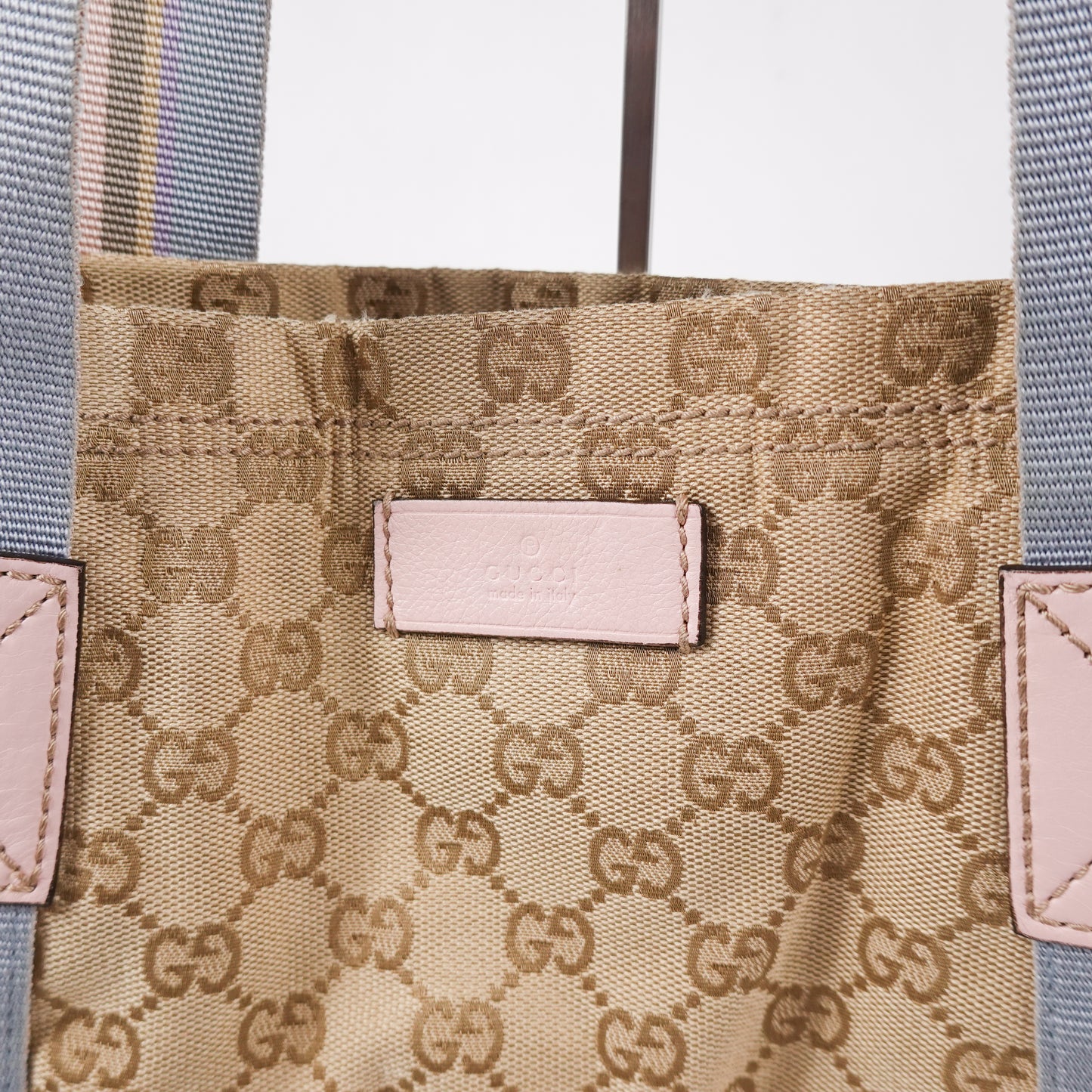 Gucci Canvas Web Tote Bag
