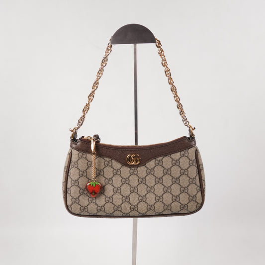 Gucci GG Ophidia Small Shoulder Bag Strawberry Edition