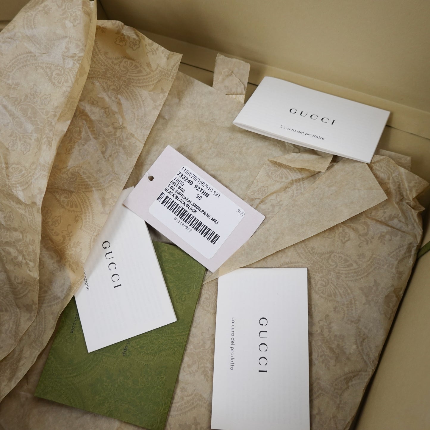 Gucci GG Supreme Interlocking Belt Bag