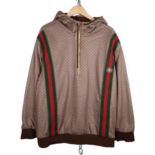Gucci GG Jersey Hooded Sweatshirt - Size XXL