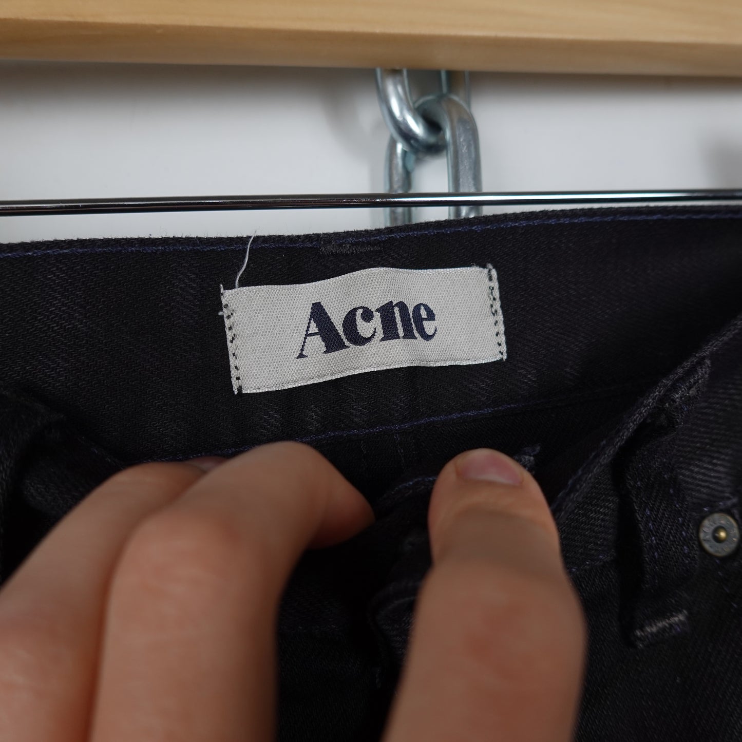 Acne Studios Mic Raven Denim Pant - Size 33