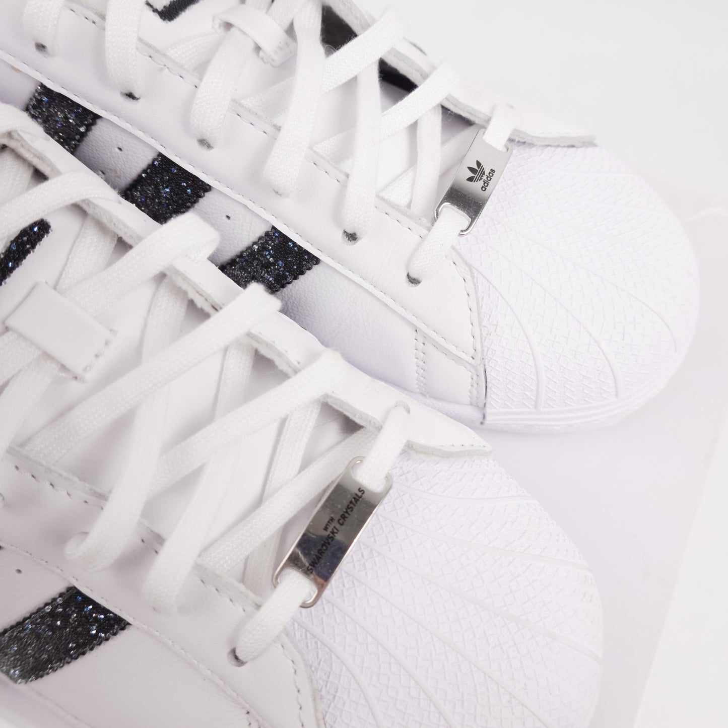 Adidas Swarovski Crystal Superstars - Size 10.5
