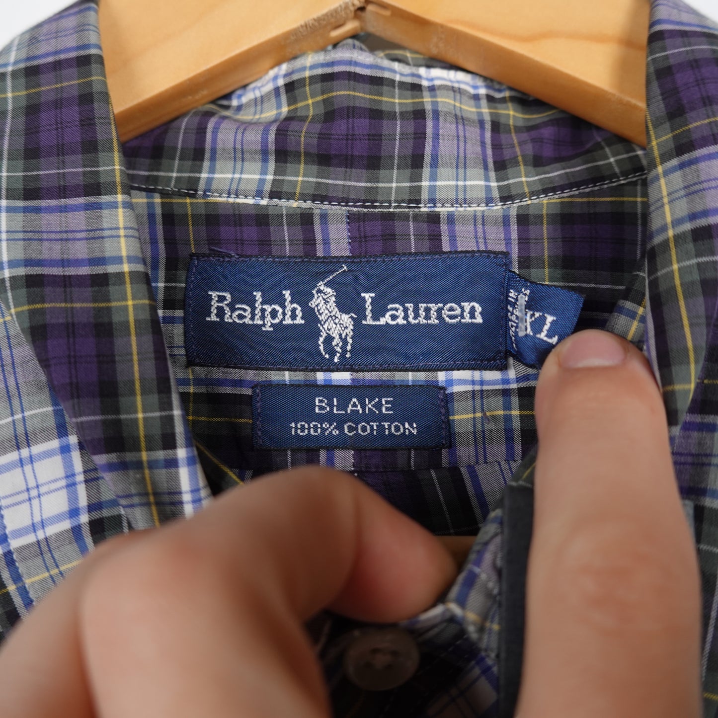 Polo RL Plaid Button Up - Size XL