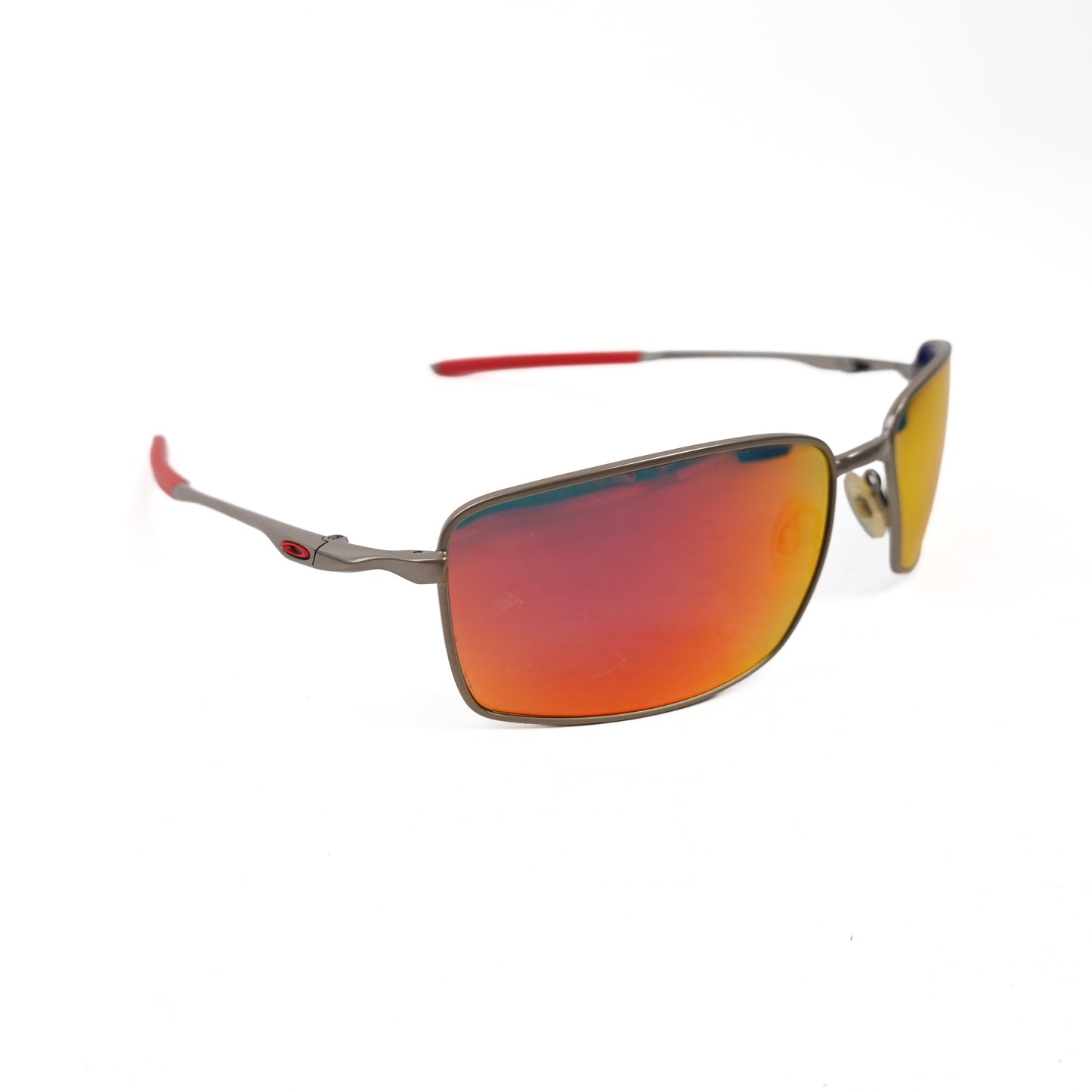 Oakley Square Wire Red Lens Sunglasses