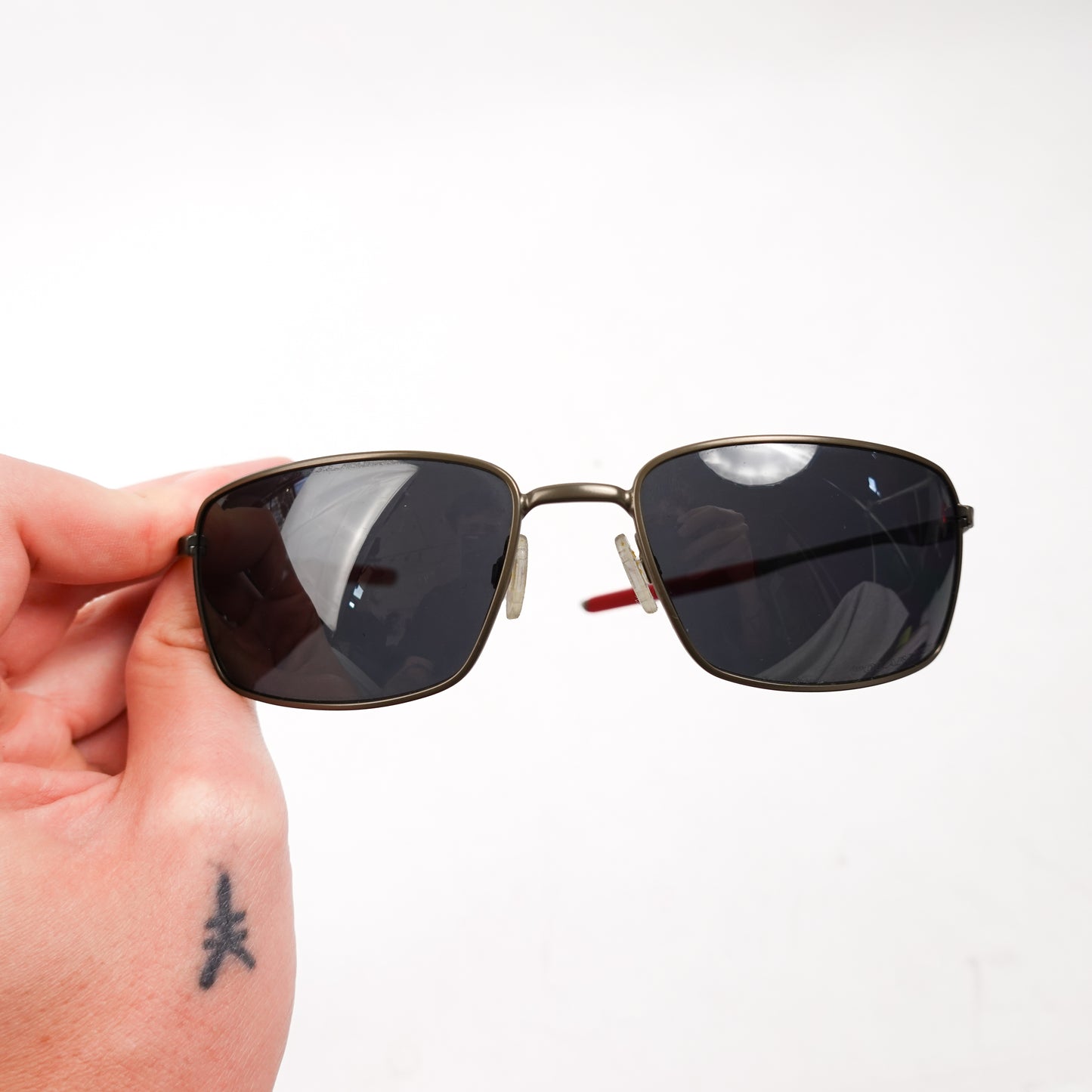 Oakley Square Wire Black Lens Polarized Sunglasses