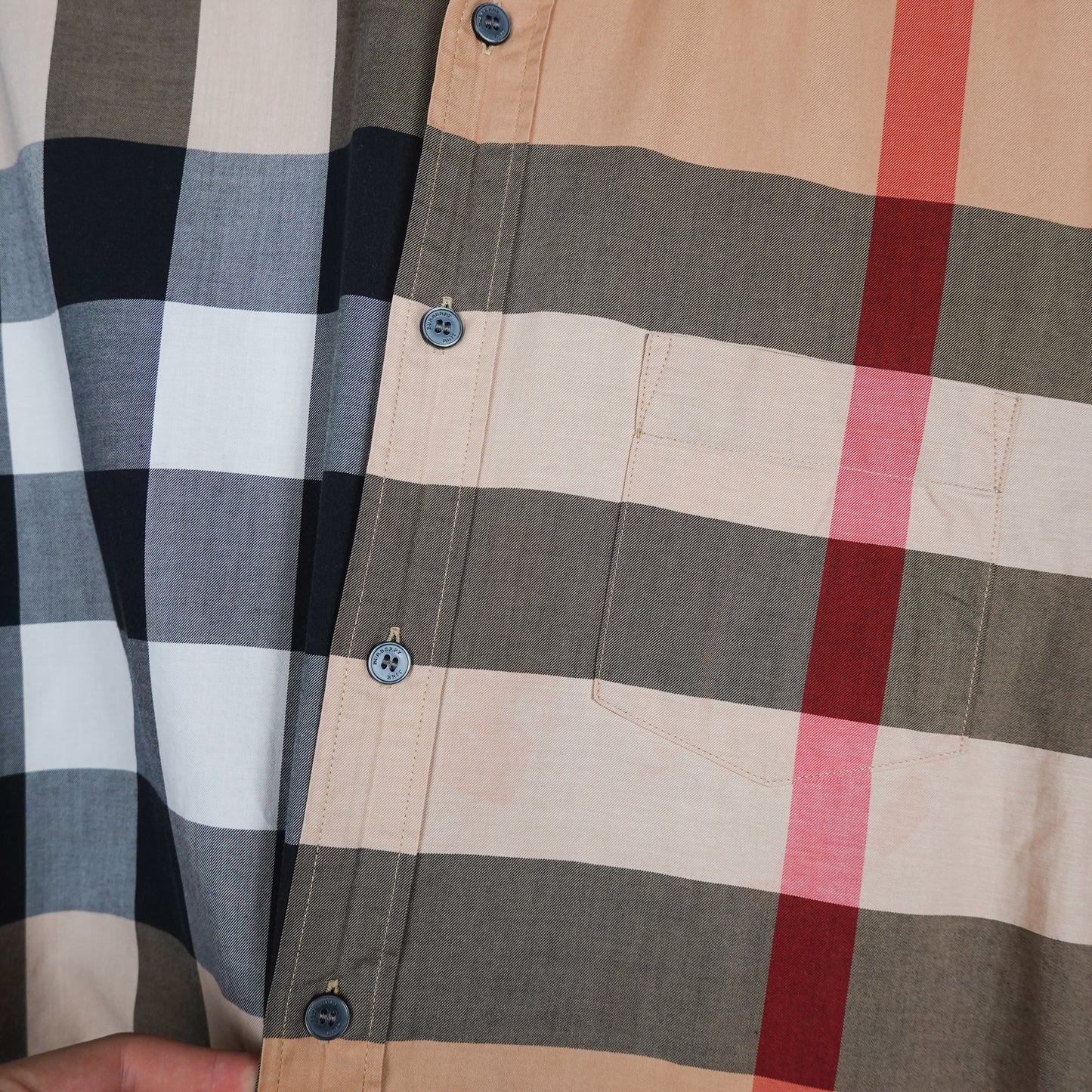 Burberry Brit Nova Check Button Up - Size XL
