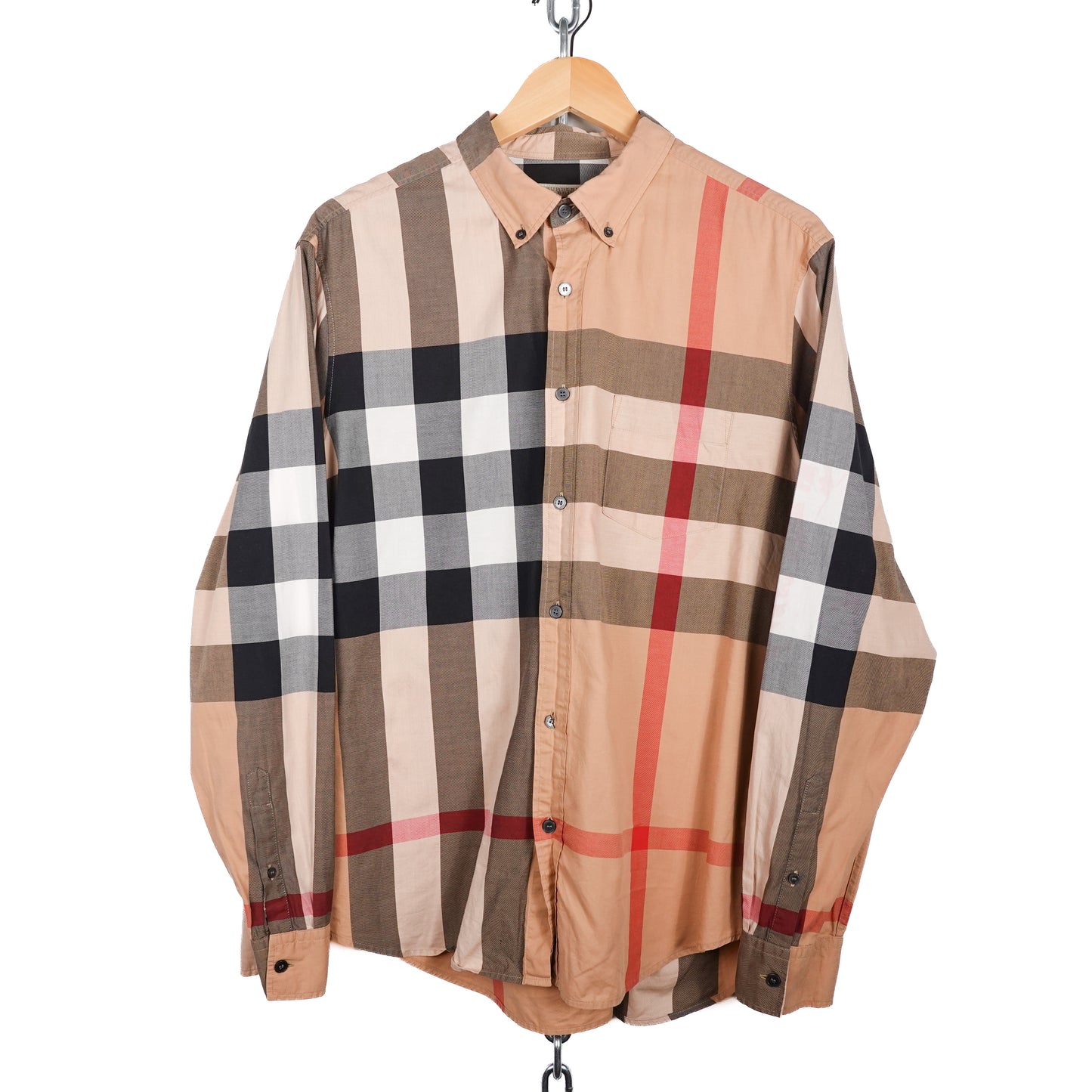 Burberry Brit Nova Check Button Up - Size XL