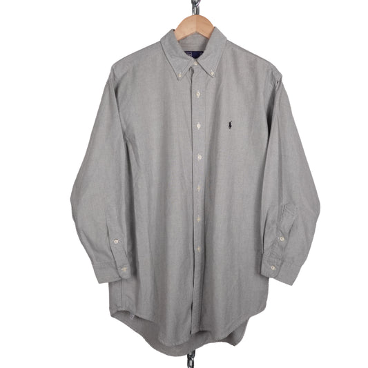 Vintage Polo RL Grey Button Up - Size XL