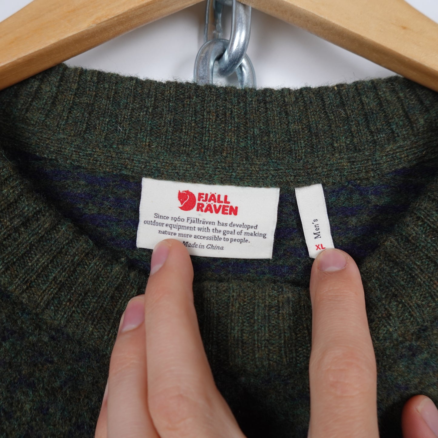 Fjall Raven Övik Nordic Wool Sweater - Size XL