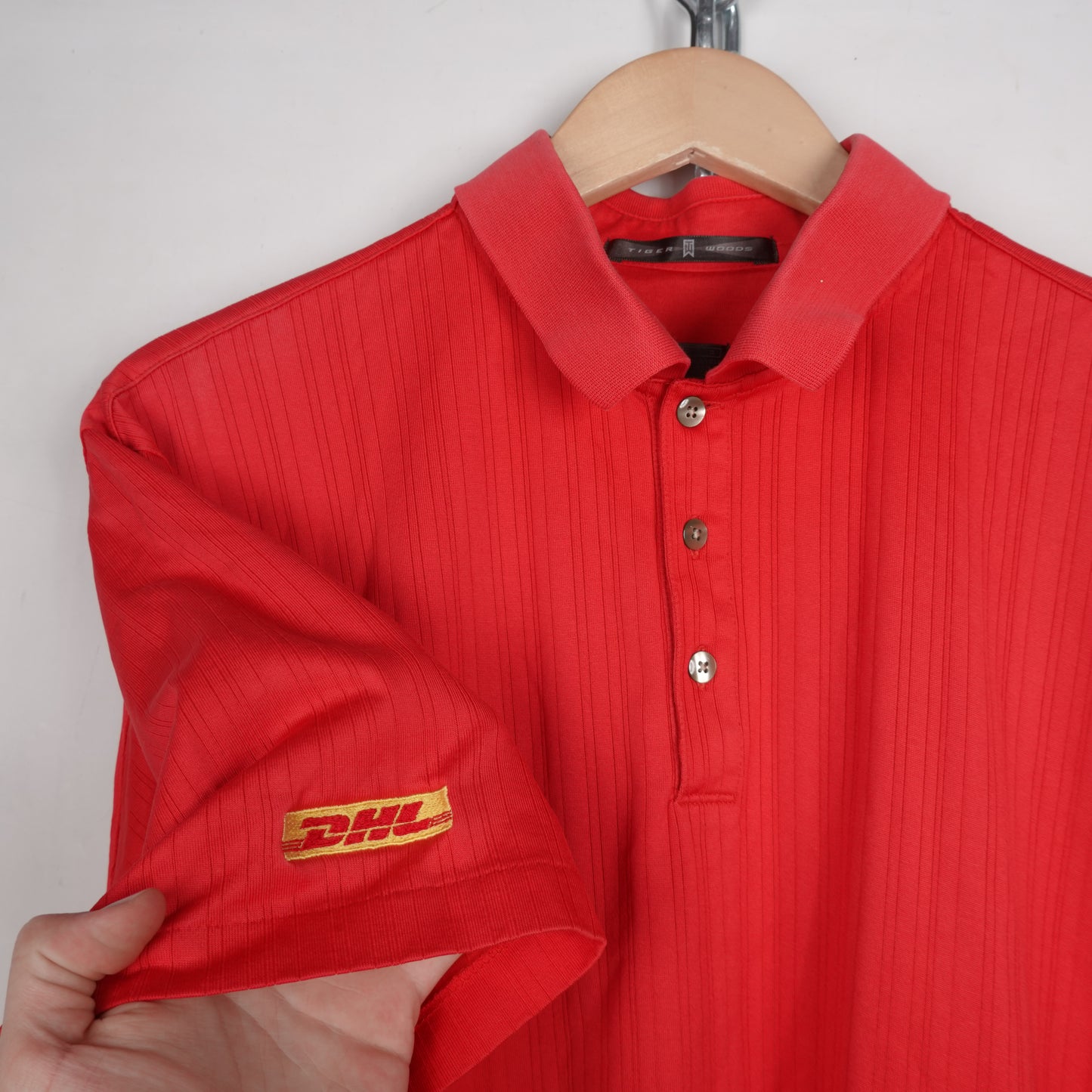 Tiger Woods Nike DHL Golf Polo - Size L