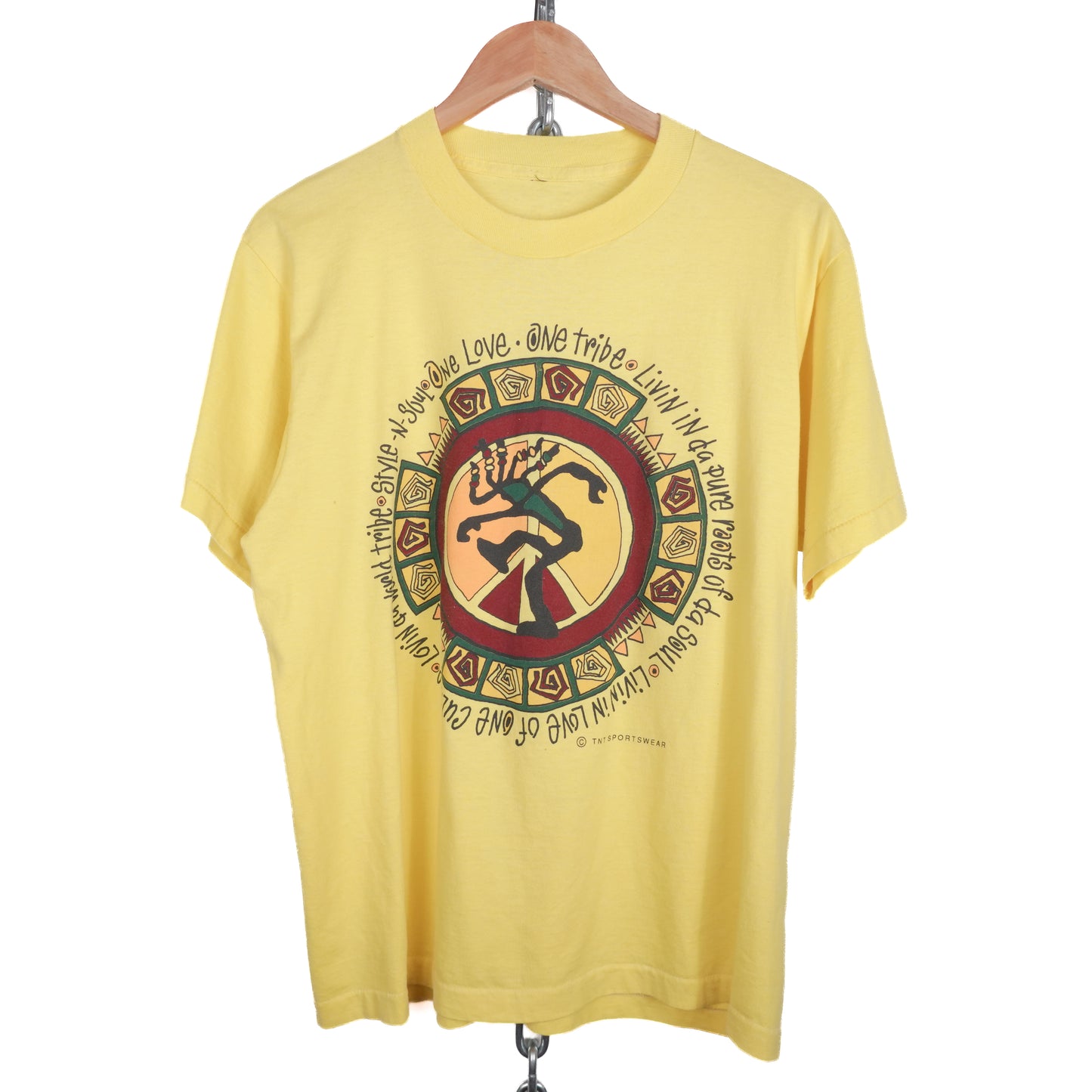 1990s One Love Tee Yellow - Fits M
