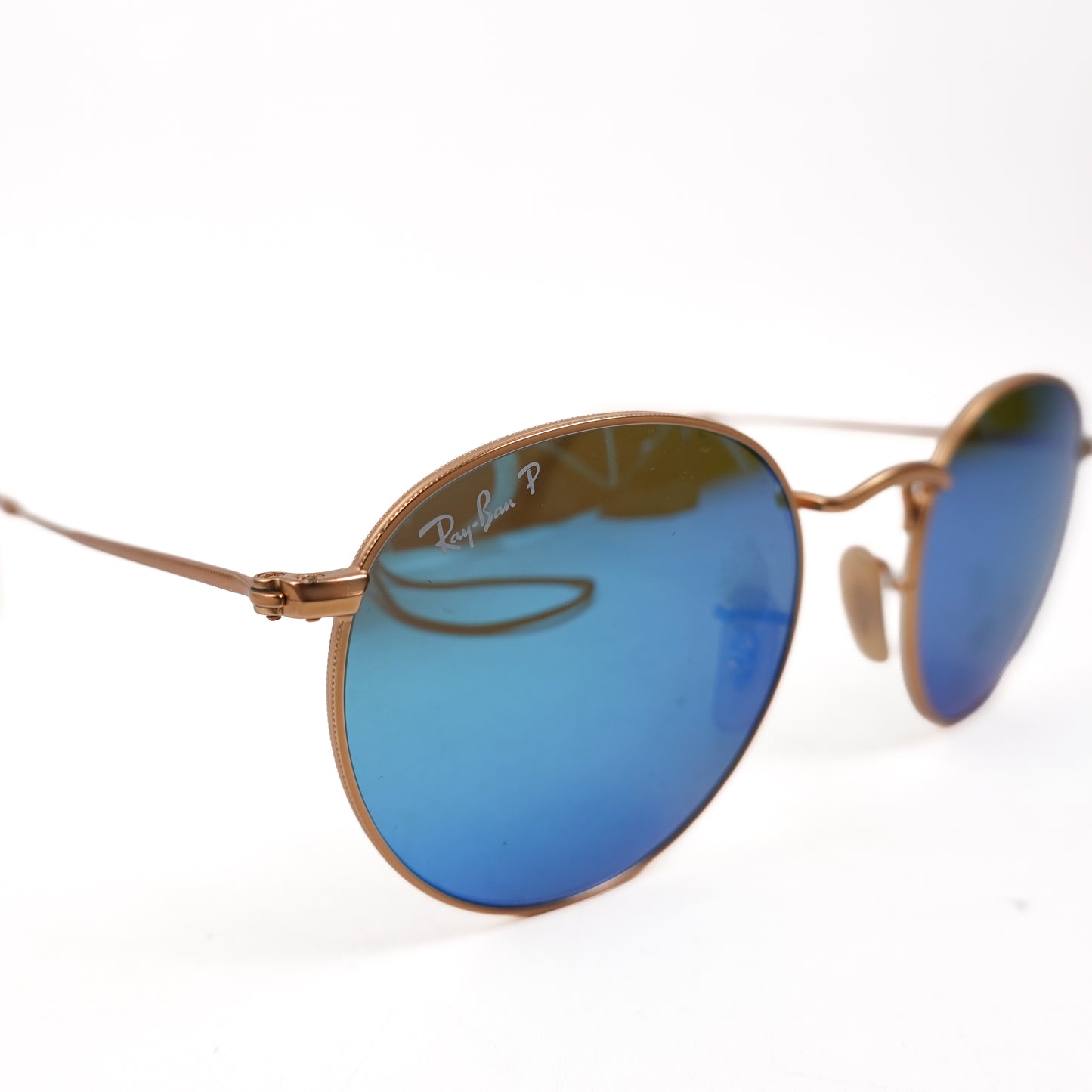 Ray Ban RB3447 Round Metal Polarized Sunglasses