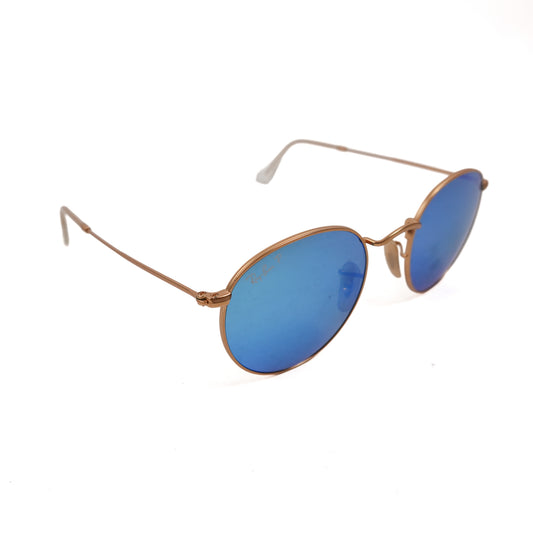 Ray Ban RB3447 Round Metal Polarized Sunglasses