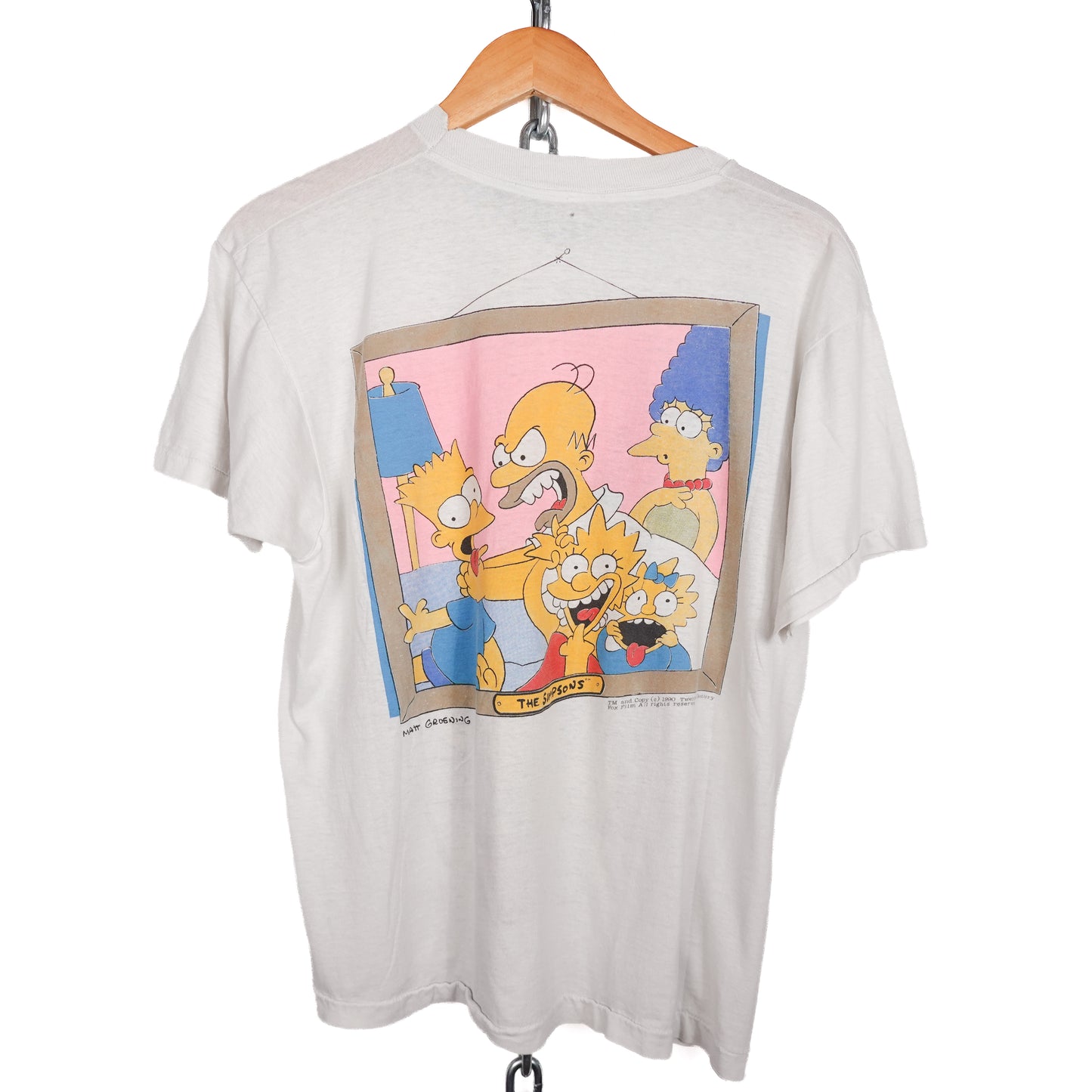 1990 The Simpsons Family Photo Tee - Size L