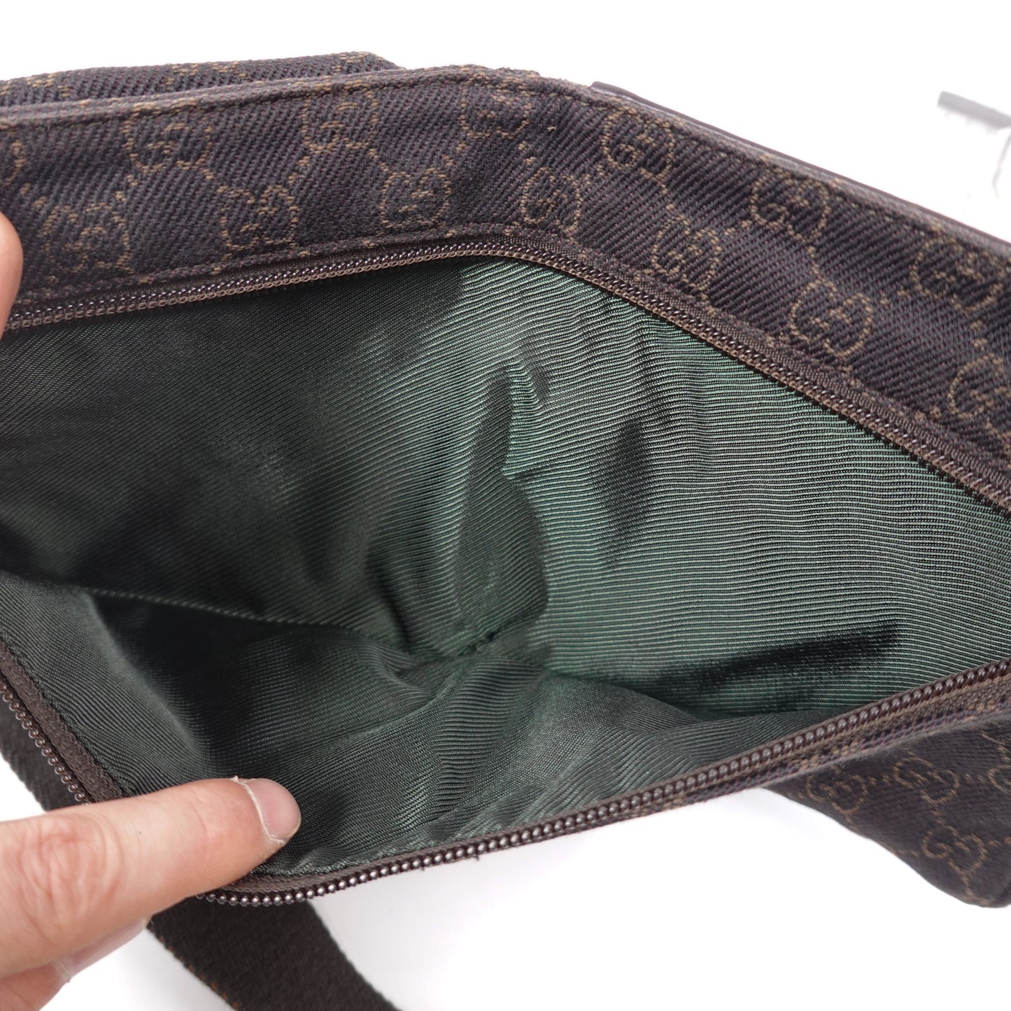 Gucci Brown GG Monogram Waist Bag