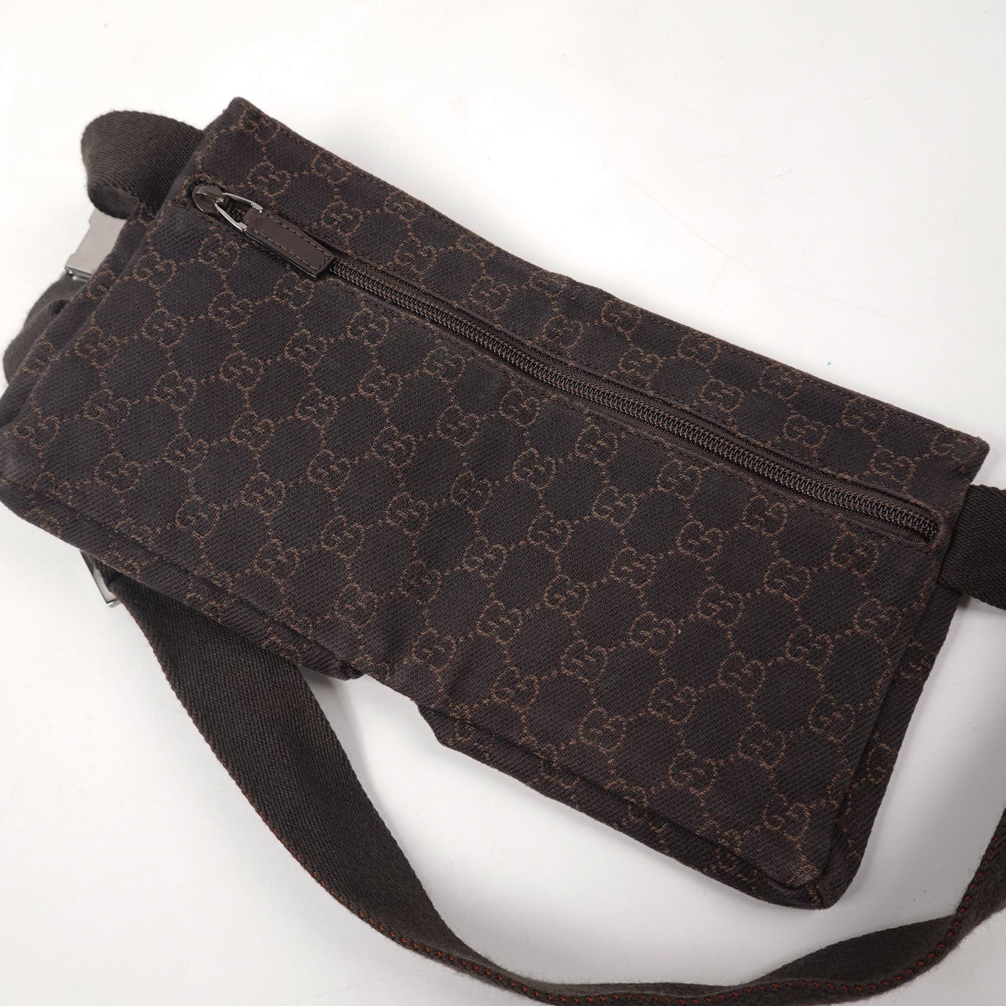 Gucci Brown GG Monogram Waist Bag