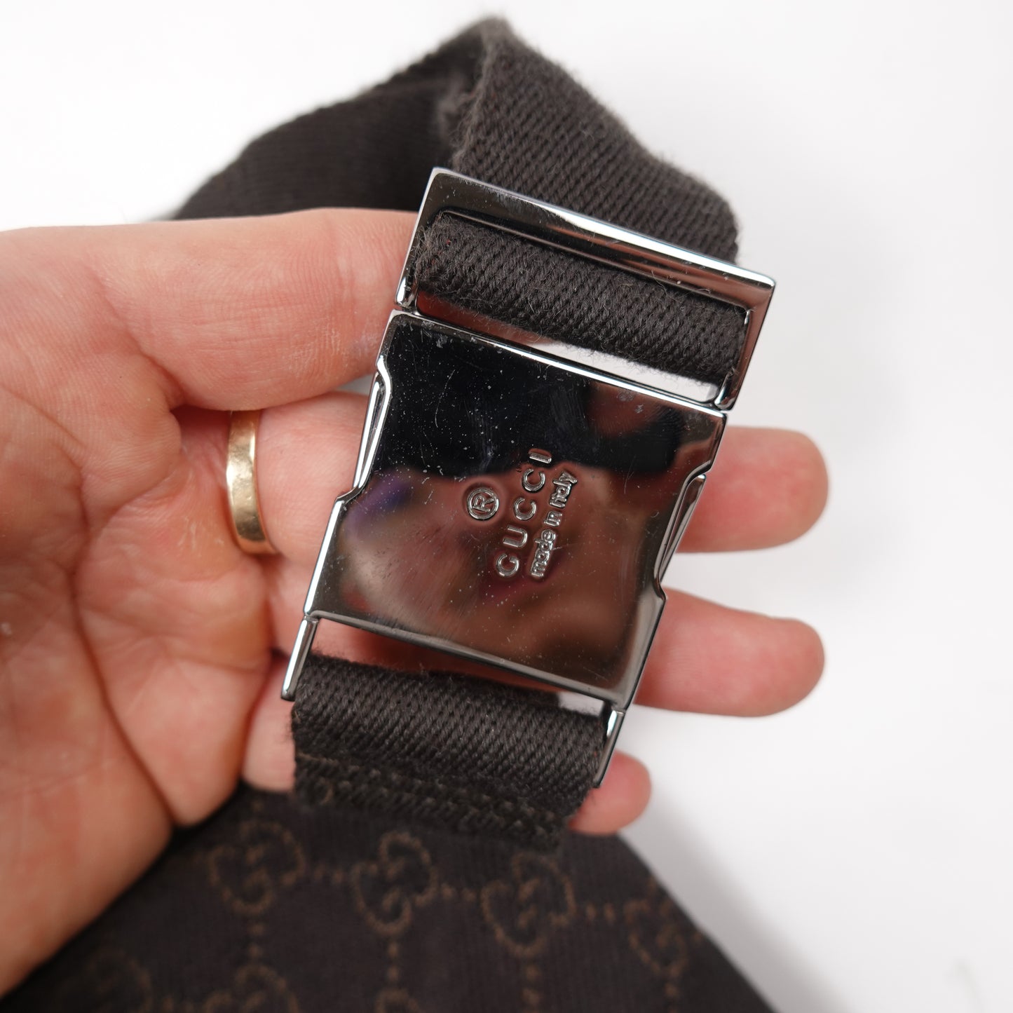 Gucci Brown GG Monogram Waist Bag