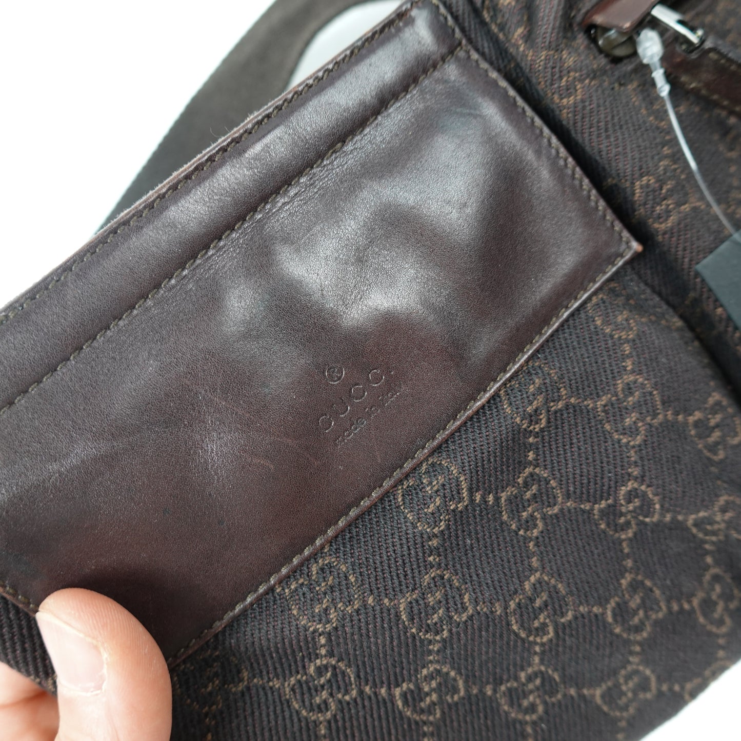 Gucci Brown GG Monogram Waist Bag